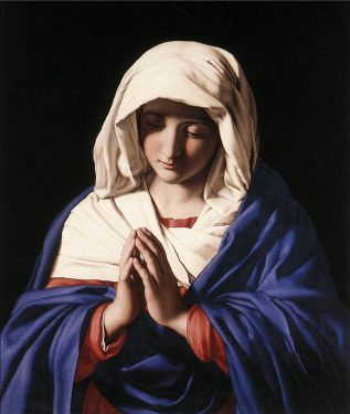 «Η Παρθένος σε Προσευχή» (περ. 1640–1650) ~ Giovanni Battista Salvi, γνωστός ως Sassoferrato